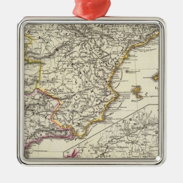 Hispania 2 julgransprydnad metall (Framsidan)