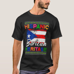 Hispanic Boricua Kultur Boricua Flagga Män Kvinnor T Shirt