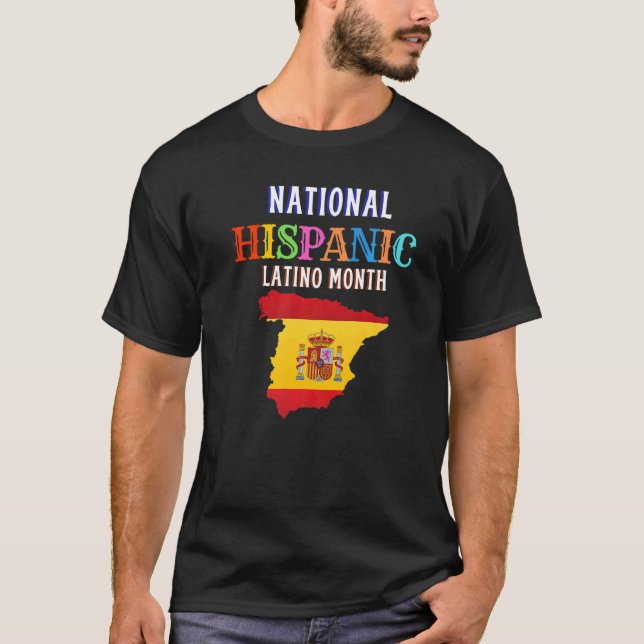 Hispanic Ceremony Month Prideful Latin Spanish Ami T Shirt (Framsida)