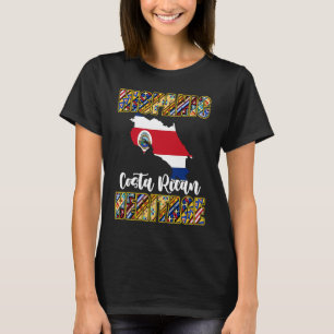 Hispanic Costa Rican Heritage Costa Rican Karta Fl T Shirt