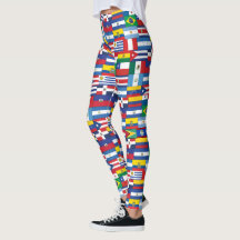 Hispanic Heritage Flagga Leggings