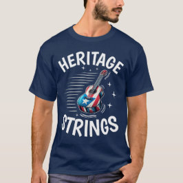 Hispanic Heritage Guitar Strings T Shirt