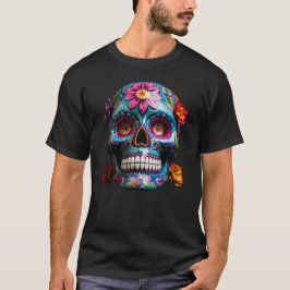 Hispanic Heritage Halloween Skull T Shirt
