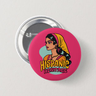 Hispanic Heritage Hand plockade Hispana Knapp