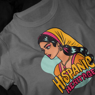 Hispanic Heritage Hand plockade Hispana T Shirt