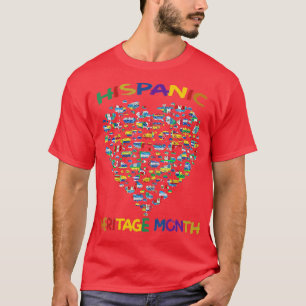Hispanic Heritage Month 2021 Hela Land flaggor C T Shirt