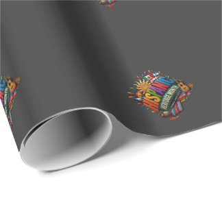 Hispanic Heritage Month 3D Färgglad Kulturell Stol Presentpapper