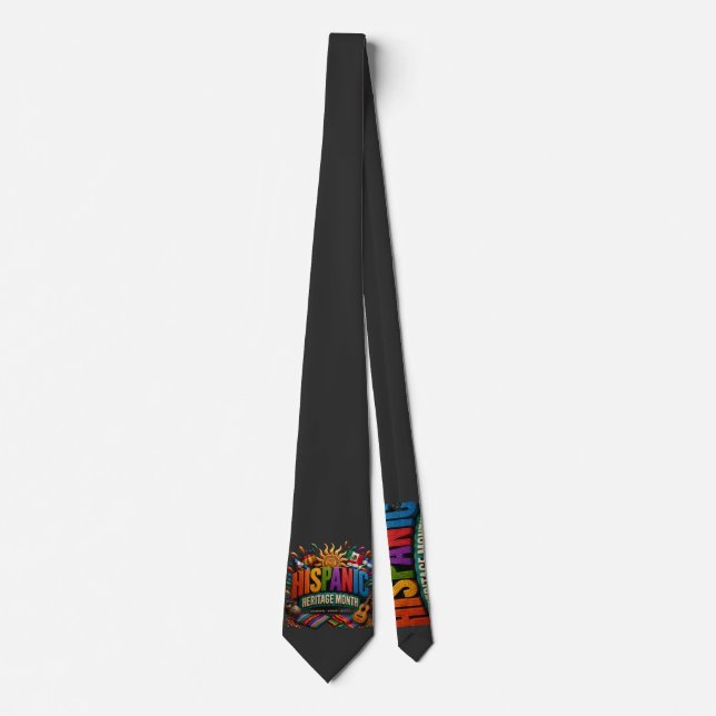 Hispanic Heritage Month 3D Färgglad Kulturell Stol Slips (Framsida)