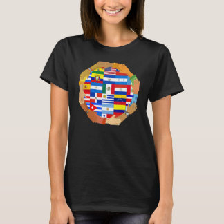 Hispanic Heritage Month All Latino Land Flagga T Shirt