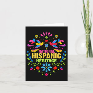 Hispanic Heritage Month Alla Länder Hjärtans Hände Kort