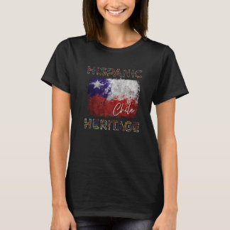 Hispanic Heritage Month Chile Flag Latino Chilensk T Shirt