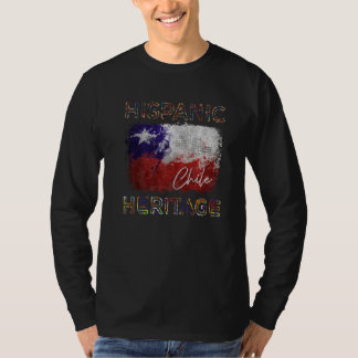 Hispanic Heritage Month Chile Flagga Latino Chilen T Shirt