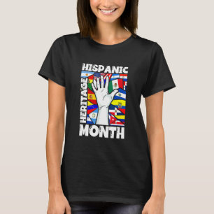 Hispanic Heritage Month händer latinska landets fl T Shirt