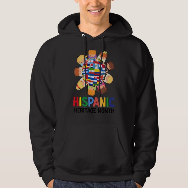 Hispanic Heritage Month Kids Boy Småbarn Lat Hoodie (Framsida)