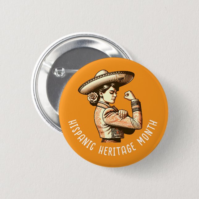 Hispanic Heritage Month Knapp (Framsida & baksida)