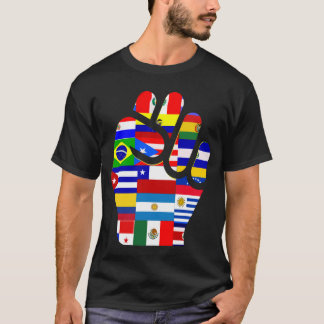 Hispanic heritage month latin american flags 2024 t shirt