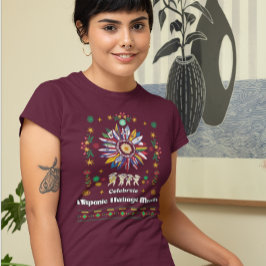 Hispanic Heritage Month Latino Flaggor solros De T Shirt