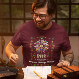Hispanic Heritage Month Latino Flaggor solros De T Shirt