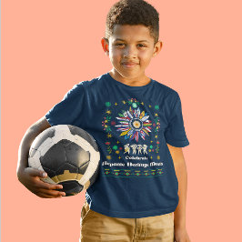 Hispanic Heritage Month Latino Flaggor solros De T Shirt