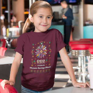 Hispanic Heritage Month Latino Flaggor solros De T Shirt