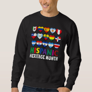 Hispanic Heritage Month Latino Heritage Month Hisp Lång Ärmad Tröja