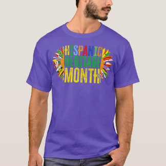 Hispanic Heritage Month Latino Land Flaggor Sol T Shirt