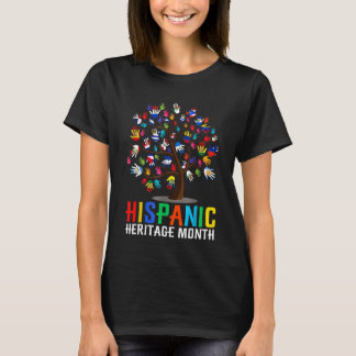 Hispanic Heritage Month Latino Land Hand Flagga T Shirt