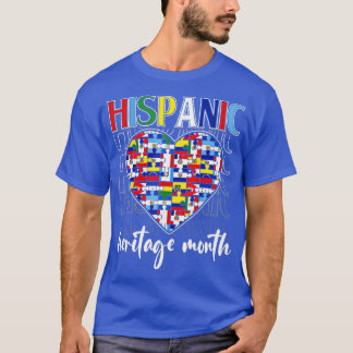 Hispanic Heritage Month Latino Land Heart Fla T Shirt