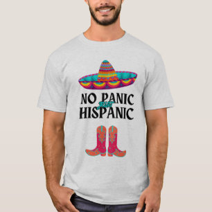 Hispanic Heritage Month No Panic Hispanic Funny T Shirt