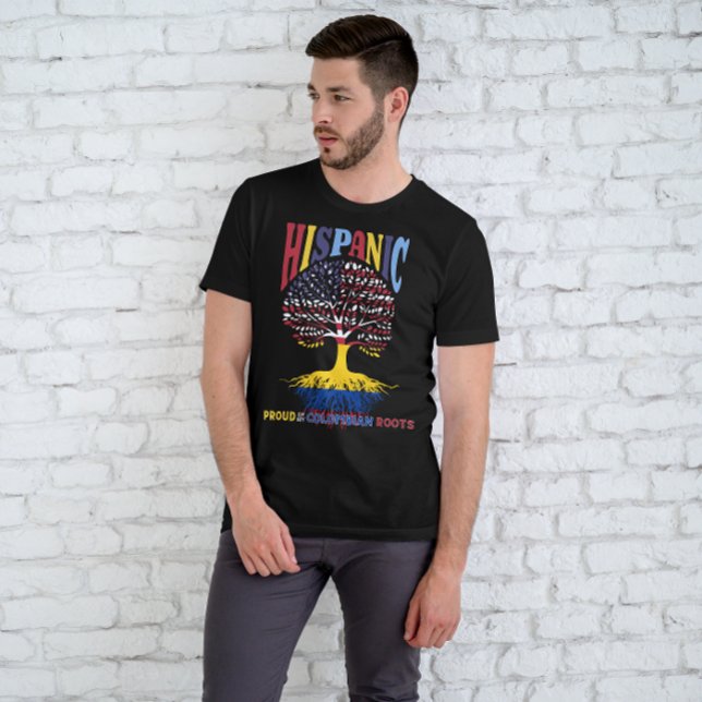 Hispanic Heritage Month Proud colombianska rötter T Shirt (Skapare uppladdad)