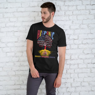 Hispanic Heritage Month Proud från mina spanska rö T Shirt