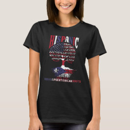 Hispanic Heritage Month Proud Puerto Rican-rötter T Shirt