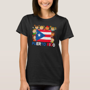 Hispanic Heritage Month Puerto Rico Kids Boys Girl T Shirt