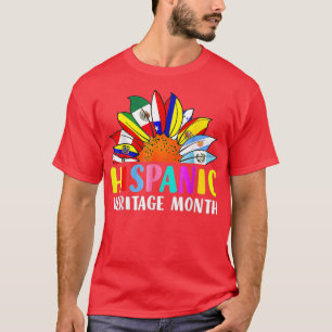 Hispanic Heritage Month Solros Latino Land T Shirt