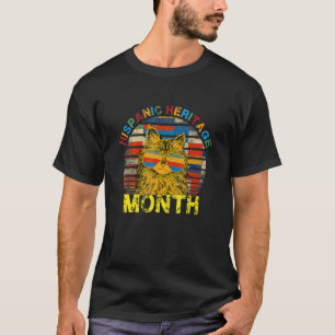 Hispanic Heritage Month Stolt Latino Söt Kattmamma T Shirt