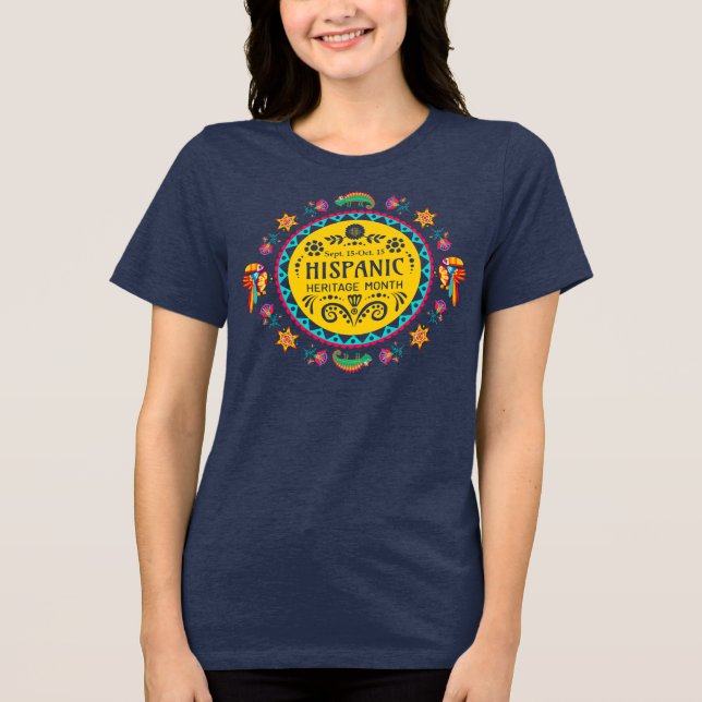 Hispanic Heritage Month T Shirt (Framsida)