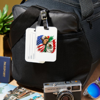 Hispanic Heritage Month USA Mexikos flagga Bagagebricka