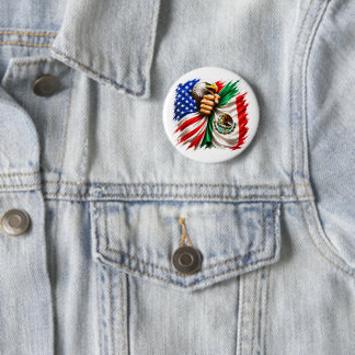 Hispanic Heritage Month USA Mexikos flagga Knapp