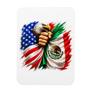 Hispanic Heritage Month USA Mexikos flagga Magnet
