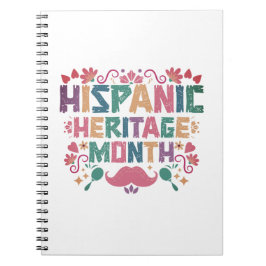 Hispanic Heritage Month Warm Färg Anteckningsbok