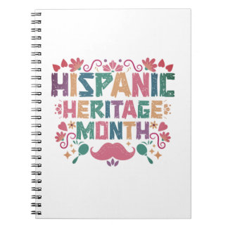 Hispanic Heritage Month Warm Färg Anteckningsbok