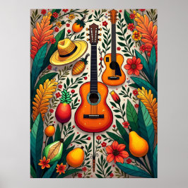 Hispanic Heritage Mosaic Poster