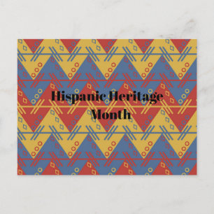 Hispanic kulturarv månad vykort