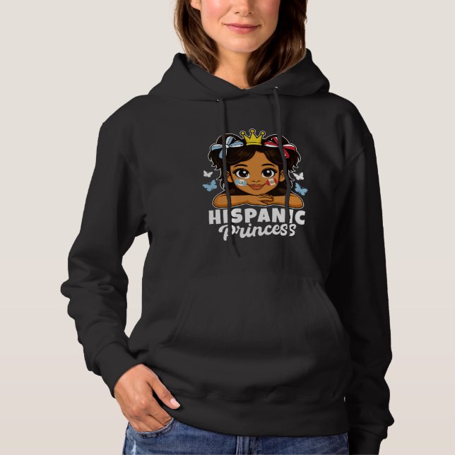 Hispanic prinsessa flicka Guatemala och Peru Flagg T Shirt (Framsida)