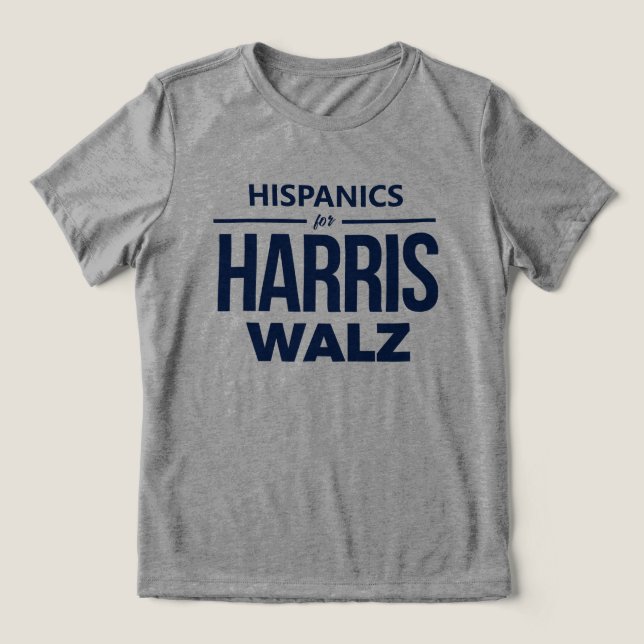Hispanics for Harris Walz T Shirt (Design Framsida)