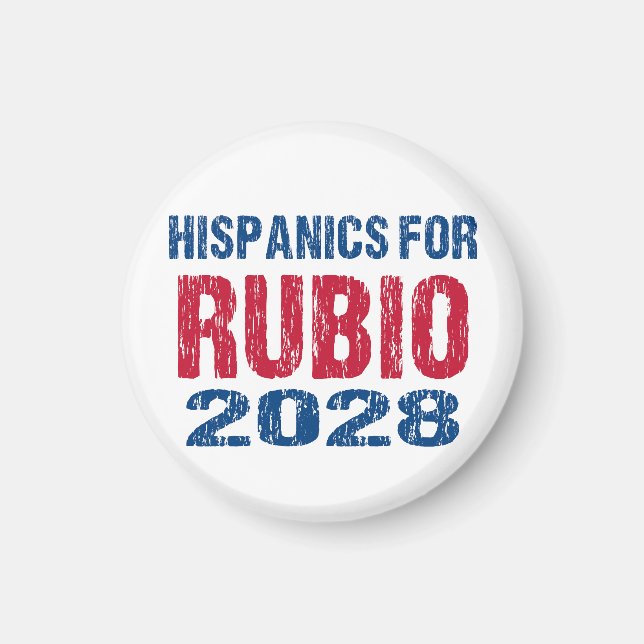 Hispanics för Rubio 2028 Magnet (Framsidan)