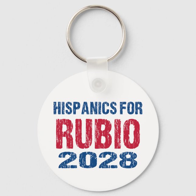 Hispanics for Rubio 2028 Nyckelring (Framsida)