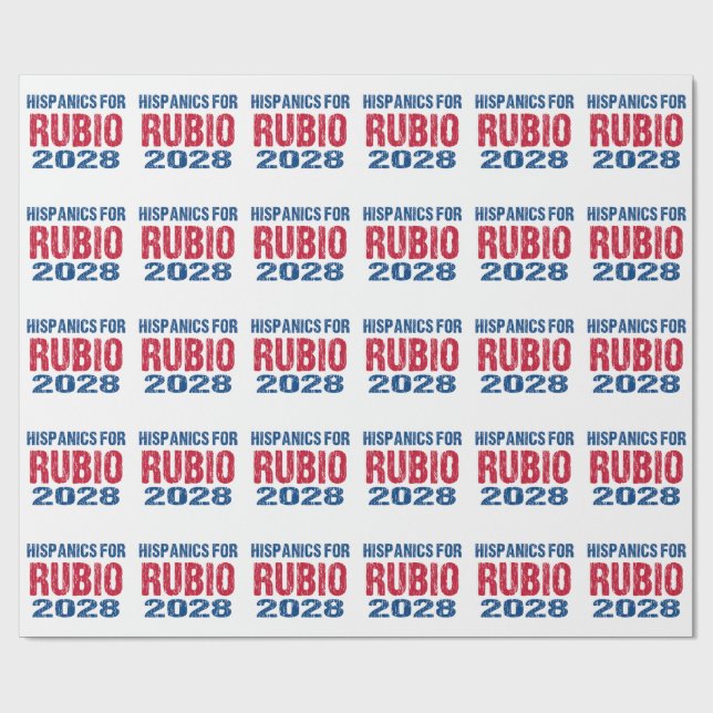 Hispanics for Rubio 2028 Presentpapper (Platt)