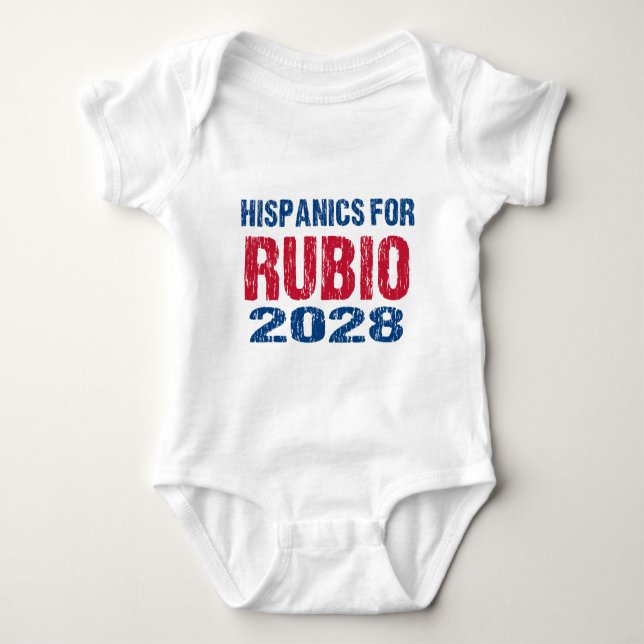 Hispanics for Rubio 2028 T Shirt (Framsida)