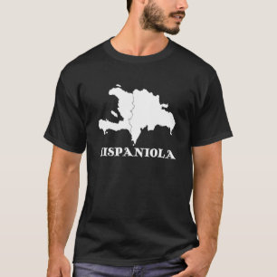 Hispaniola Dominikanska republiken Haiti Karta Kar T Shirt